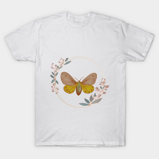 Butterfly, Beauty, Flower, Colorful, Art T-Shirt by Tumair